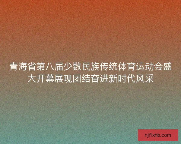 青海省第八届少数民族传统体育运动会盛大开幕展现团结奋进新时代风采